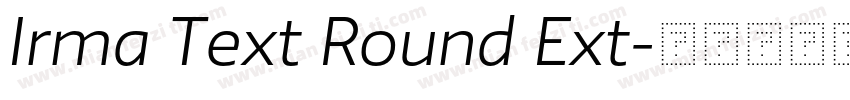Irma Text Round Ext字体转换